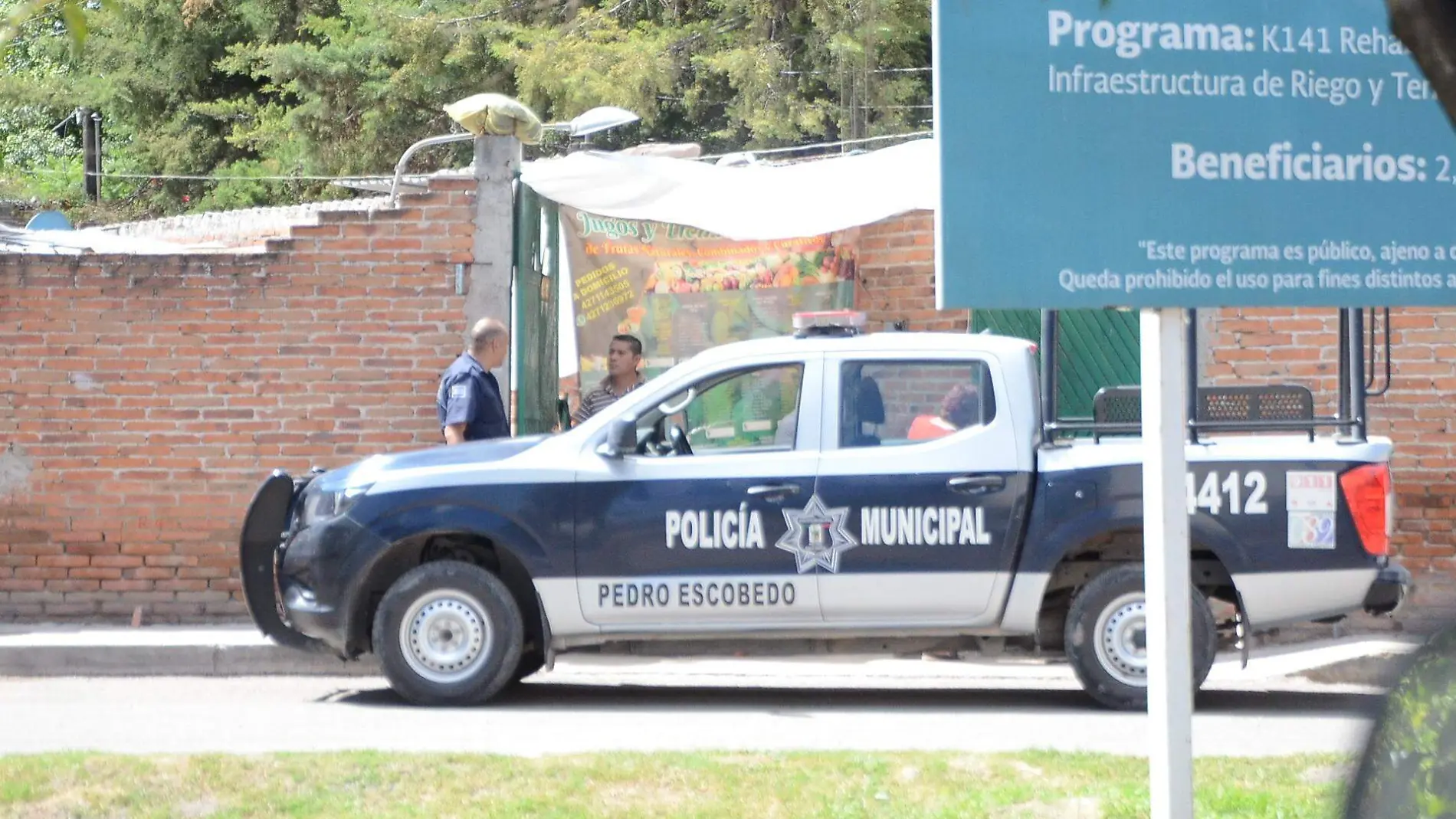 Mejoraron las condiciones de seguridad en el municipio de Pedro Escobedo. Foto Jacob Cabello